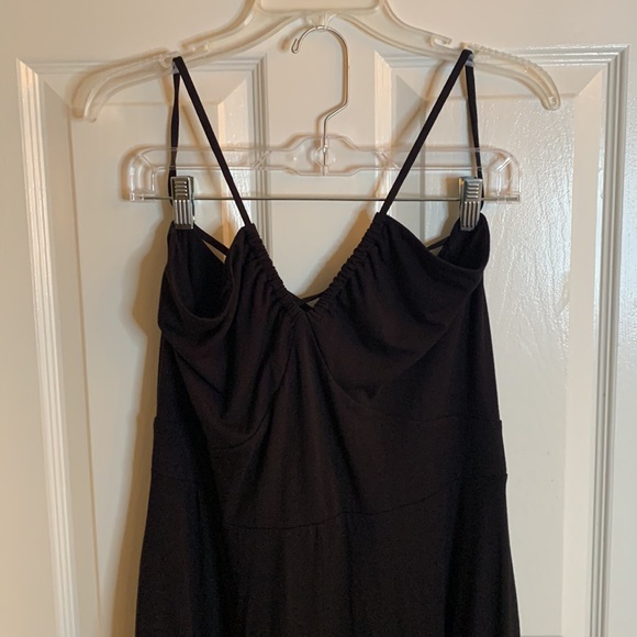 11 Honore Collection NWT size 1X Black Stretchy Knit Halter Maxi Dress - Picture 5 of 15